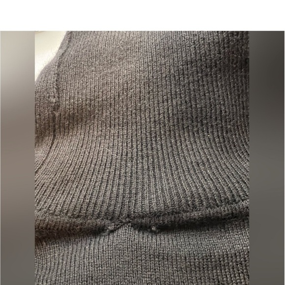 WAYF Black Wool Blend Turtleneck Mini Sweater Dress Size Small - Picture 9 of 11